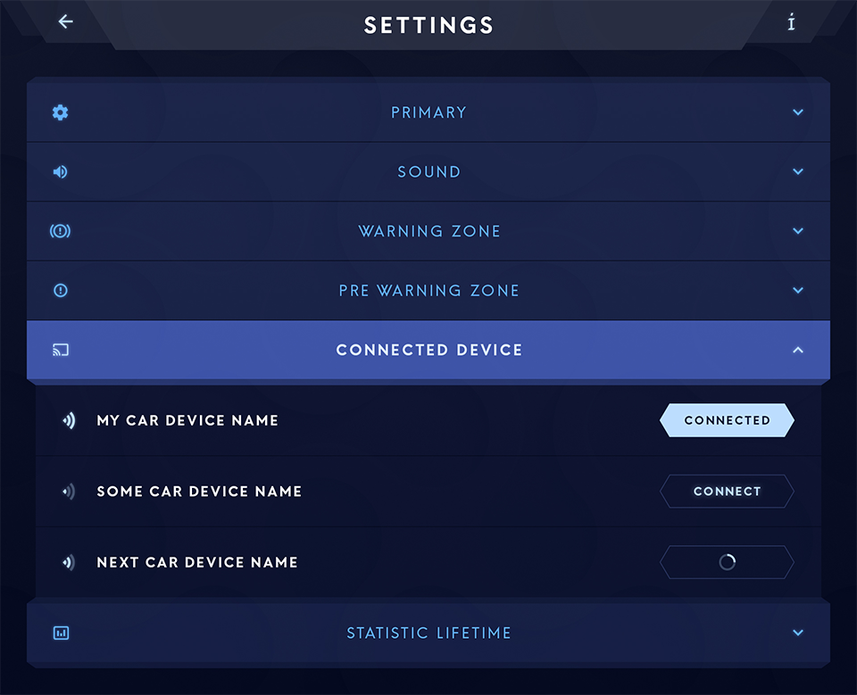 dashMatic settings